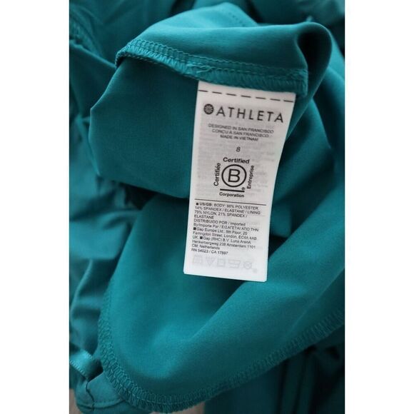 Athleta x Alicia Keys Women's Sz 8 Emerald Green Enlighten Up Jumpsuit - Picture 4 of 15
